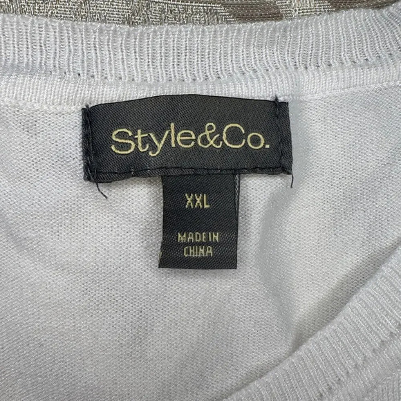 Style & Co. Women's Size XXL‎ Striped Top - Trendy Plus Size Fashion - Picture 5 of 8